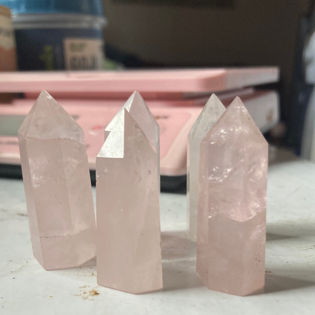 Rose Quartz Points crystal